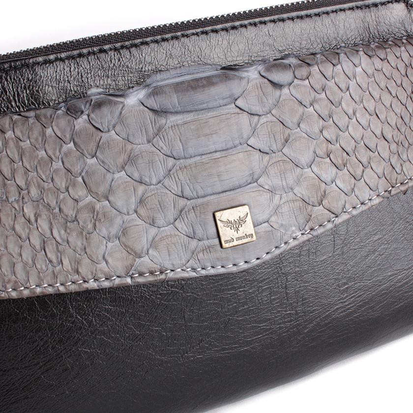 ボディバッグ 本革 イタリアンシープレザー フラップパイソングレー BRILLANTE |  | 01