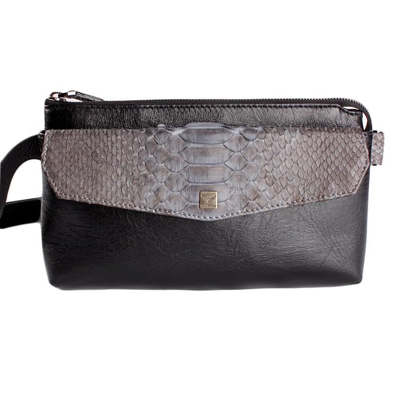 ボディバッグ 本革 イタリアンシープレザー フラップパイソングレー BRILLANTE |  | 04