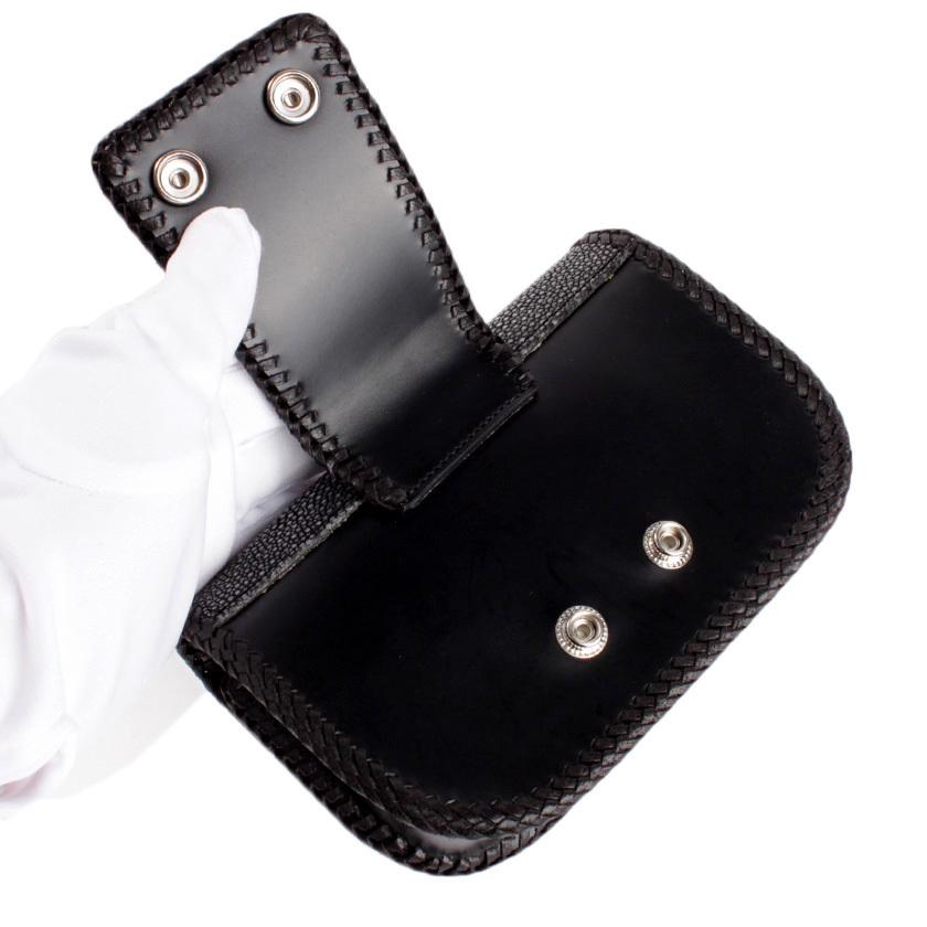 ウエストポーチ / ウエストバッグ  エイ革ブラック サドルレザーベース BUDDY |  | 04