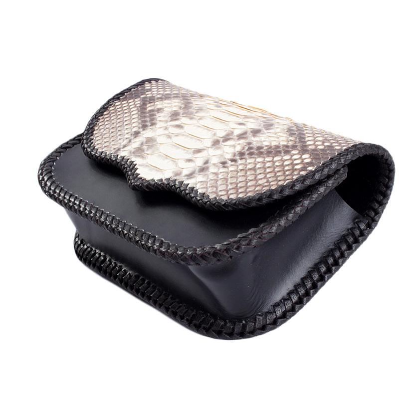 ウエストポーチ / ウエストバッグ パイソンナチュラル サドルレザーベース BUDDY |  | 02