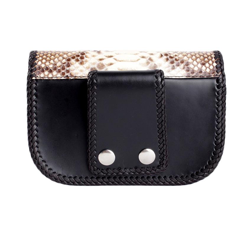 ウエストポーチ / ウエストバッグ パイソンナチュラル サドルレザーベース BUDDY |  | 03