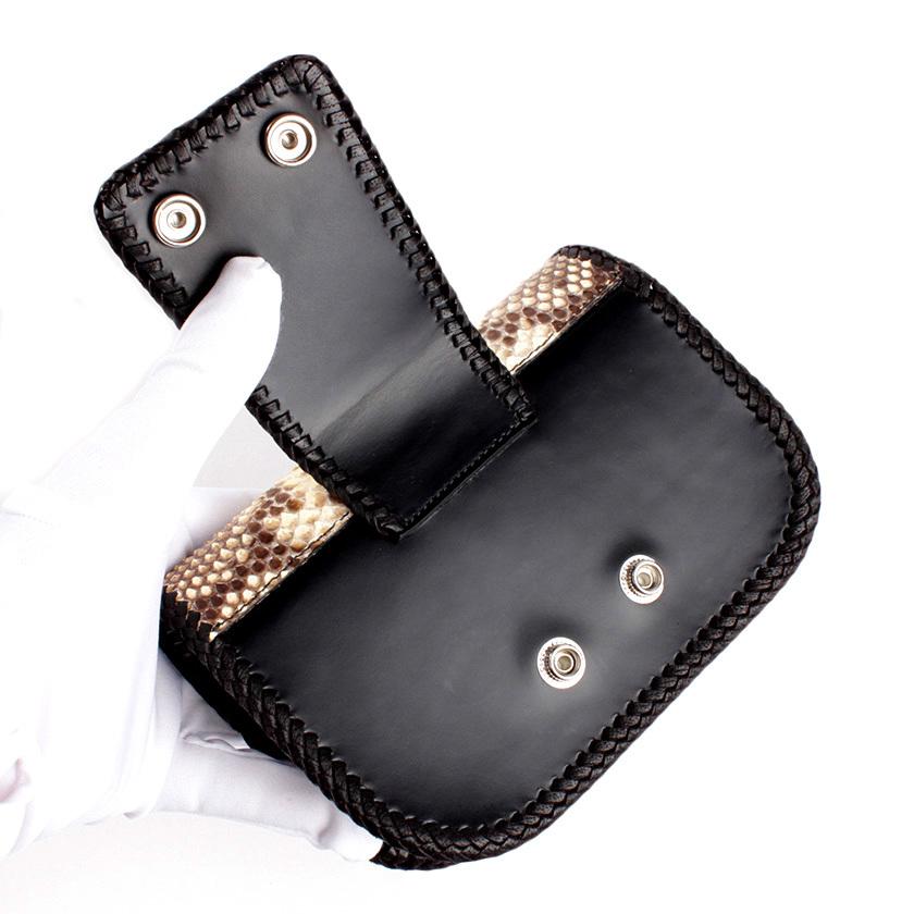 ウエストポーチ / ウエストバッグ パイソンナチュラル サドルレザーベース BUDDY |  | 04