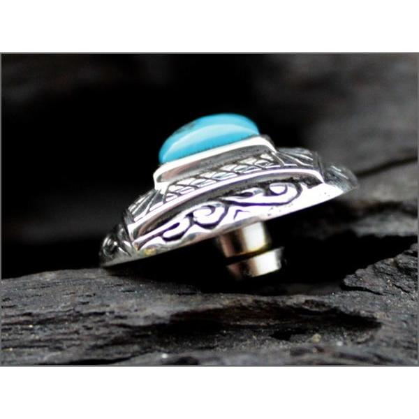 コンチョ ボタン/シルバー925/MUDゴシックミニ/ターコイズ・オニキス・タイガーアイ |  | 04