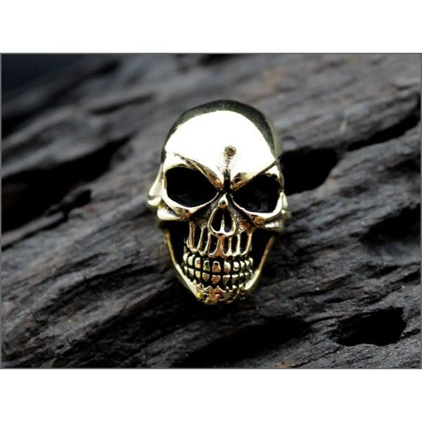 コンチョ ボタン/ネジ式/リアルスカル/レザークラフト/バイカーズウォレット/コンチョ真鍮ブラス |  | 01