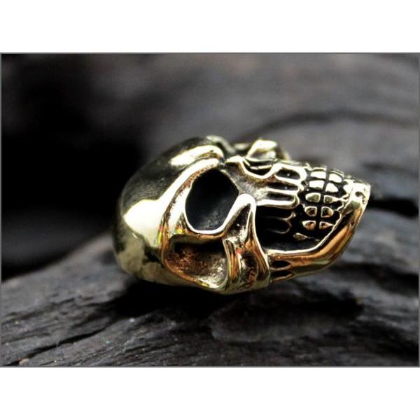 コンチョ ボタン/ネジ式/リアルスカル/レザークラフト/バイカーズウォレット/コンチョ真鍮ブラス |  | 02