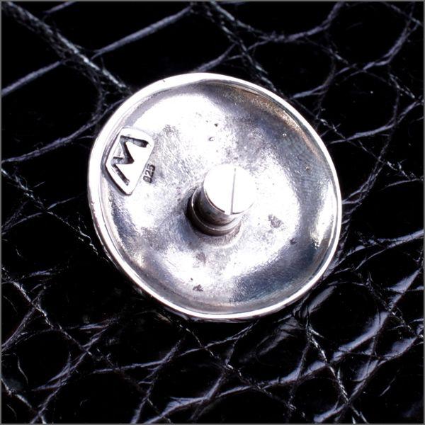 レザーウォレット/コンチョ ボタン/シルバー925/ダイヤモンドオニキス ゴシックStyle |  | 03