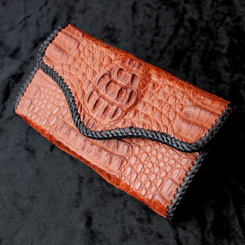 カイマンワニ革長財布・ジャバラスタイル/カード収納28枚/BRIEF-CUT CAMEL |  | 02
