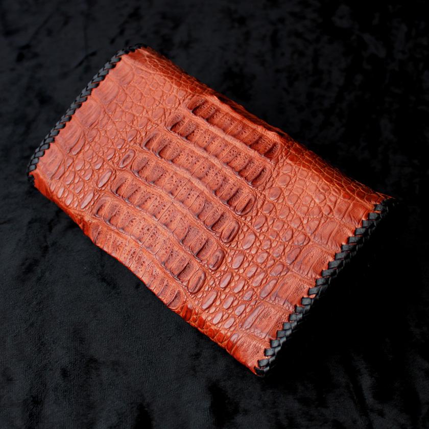カイマンワニ革長財布・ジャバラスタイル/カード収納28枚/BRIEF-CUT CAMEL |  | 03