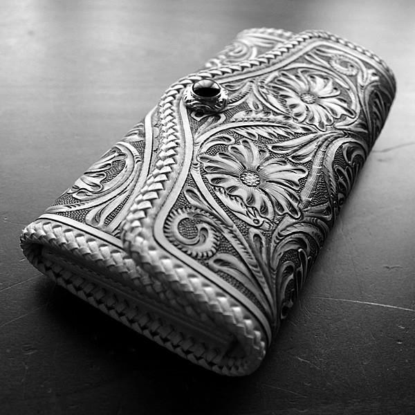 ウォレットバッグ/カービングウォレット・ロング/総手彫りフローラルジャバラSTYLE |  | 14