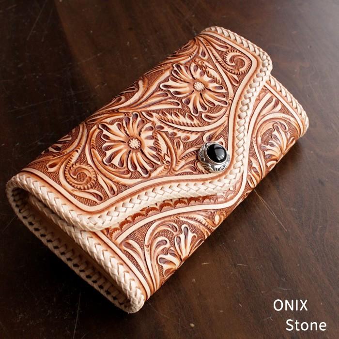 ウォレットバッグ/カービングウォレット・ロング/総手彫りフローラルジャバラSTYLE |  | 03