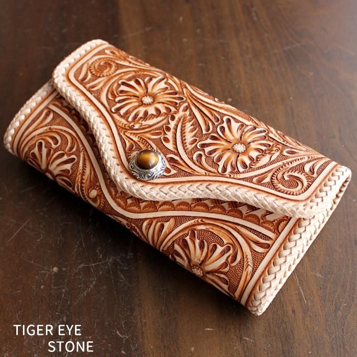 ウォレットバッグ/カービングウォレット・ロング/総手彫りフローラルジャバラSTYLE |  | 05