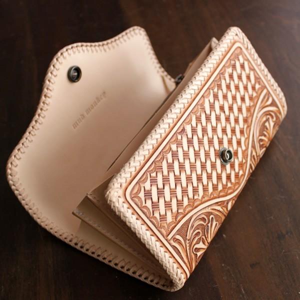 ウォレットバッグ/カービングウォレット・ロング/総手彫りフローラルジャバラSTYLE |  | 09