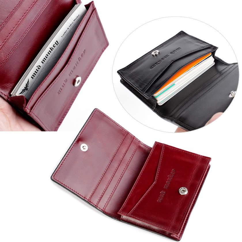 カードケース 名刺入れ/メンズ/ワニ革カイマンレザー/ブルー/ブラウン |  | 07