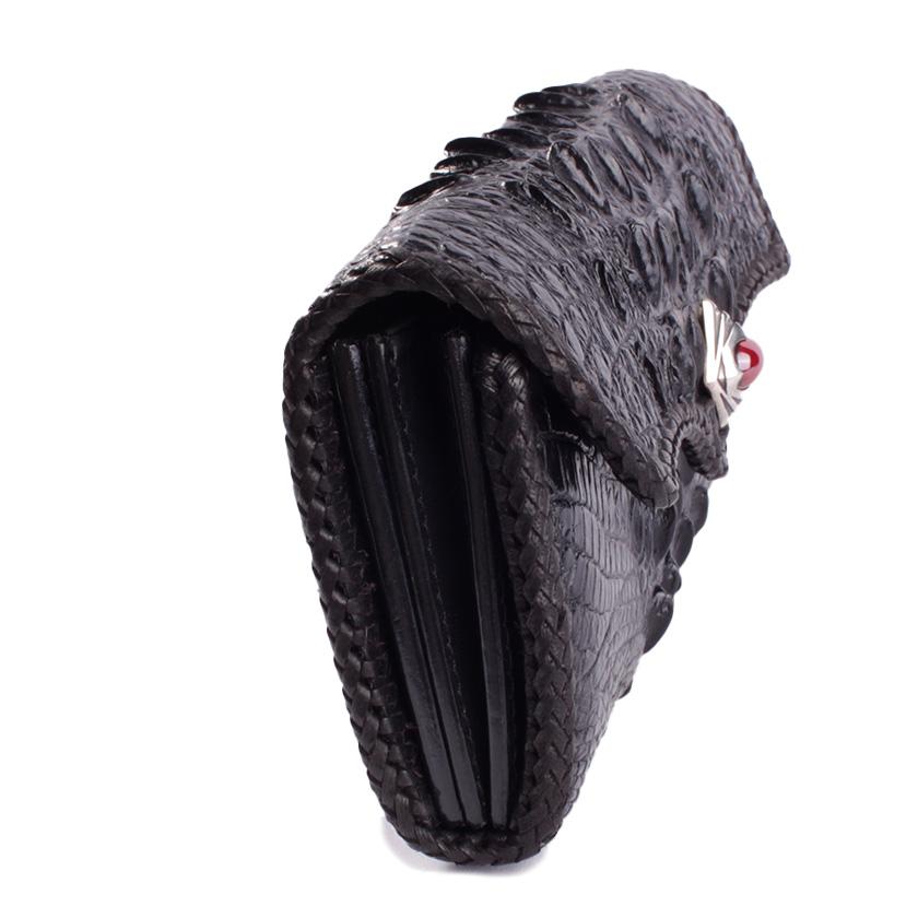 クロコダイル 長財布 背面ホーンバック・ブラック/コンチョRedアイ CLAW |  | 06