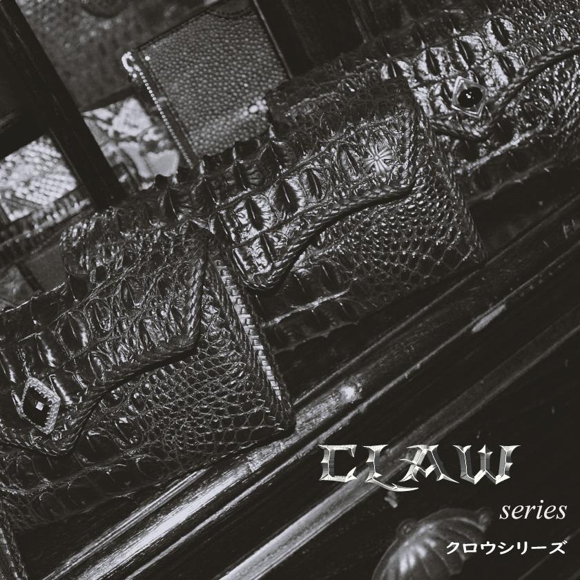 クロコダイル 長財布 背面ホーンバック・ブラック/コンチョRedアイ CLAW |  | 15