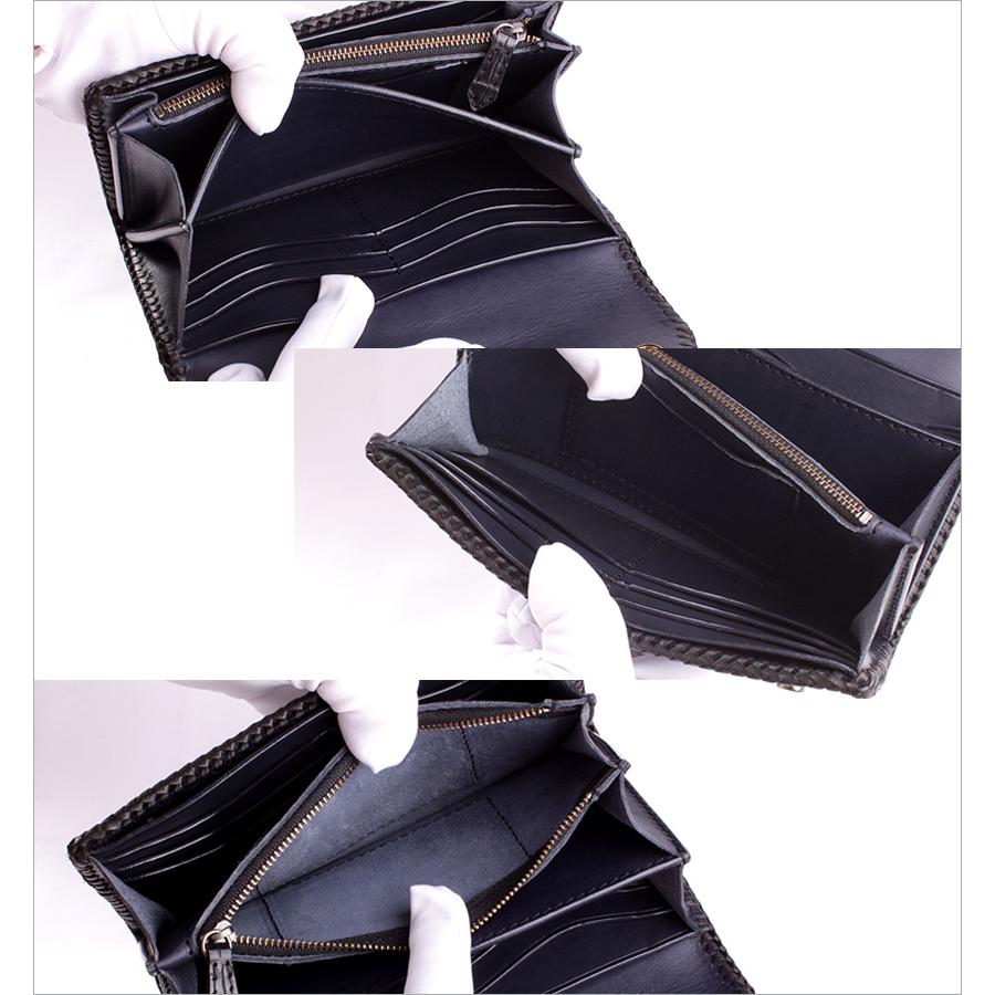 クロコダイル 長財布 背面ホーンバック・ブラック/コンチョクロスW CLAW |  | 13