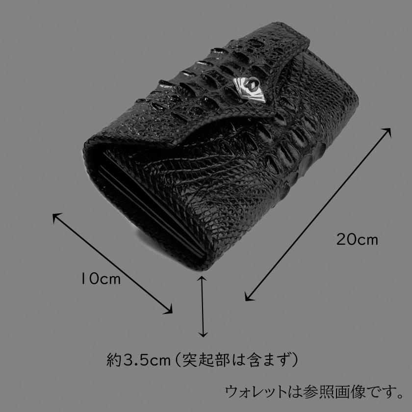 クロコダイル 長財布 背面ホーンバック・ブラック/コンチョトライバルW CLAW |  | 14