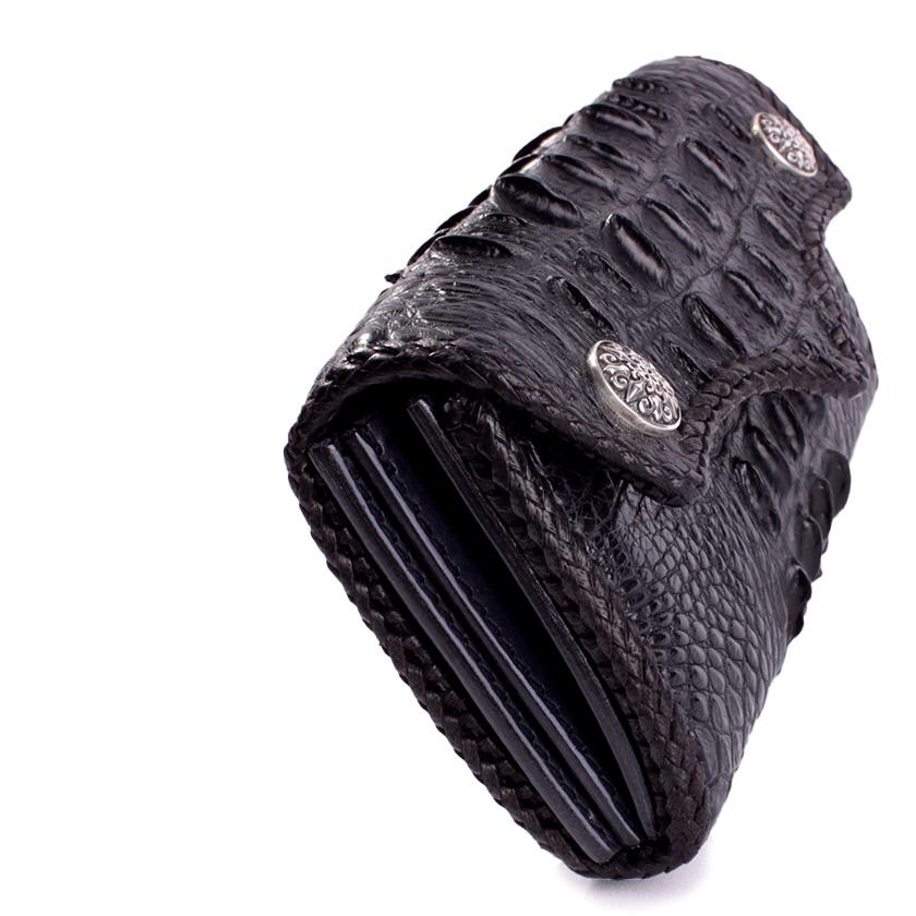 クロコダイル 長財布 背面ホーンバック・ブラック/コンチョトライバルW CLAW |  | 06