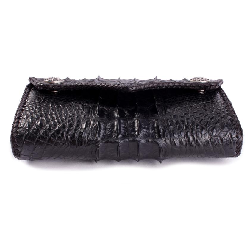 クロコダイル 長財布 背面ホーンバック・ブラック/コンチョトライバルW CLAW |  | 07