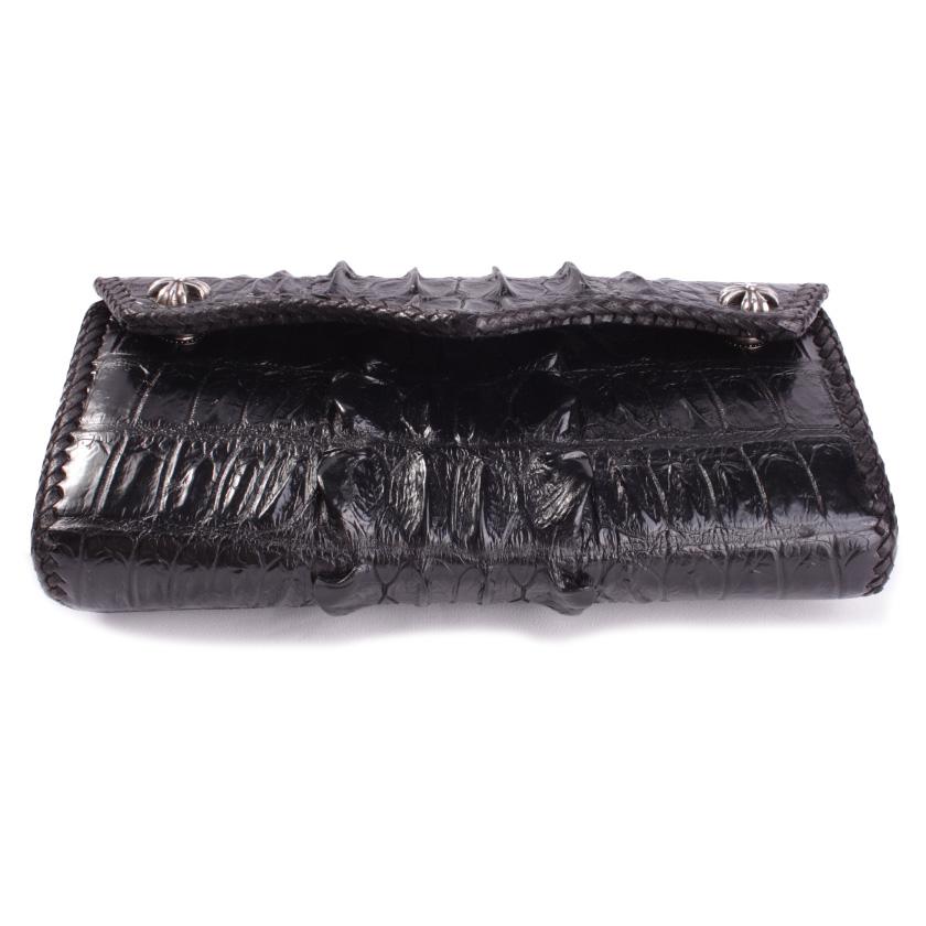 クロコダイル 長財布 背面ホーンバック・ブラック/コンチョクロスW CLAW |  | 07