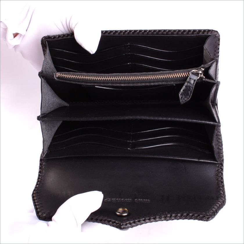 クロコダイル 長財布 背面ホーンバック・ブラック/コンチョトライバルW CLAW |  | 13