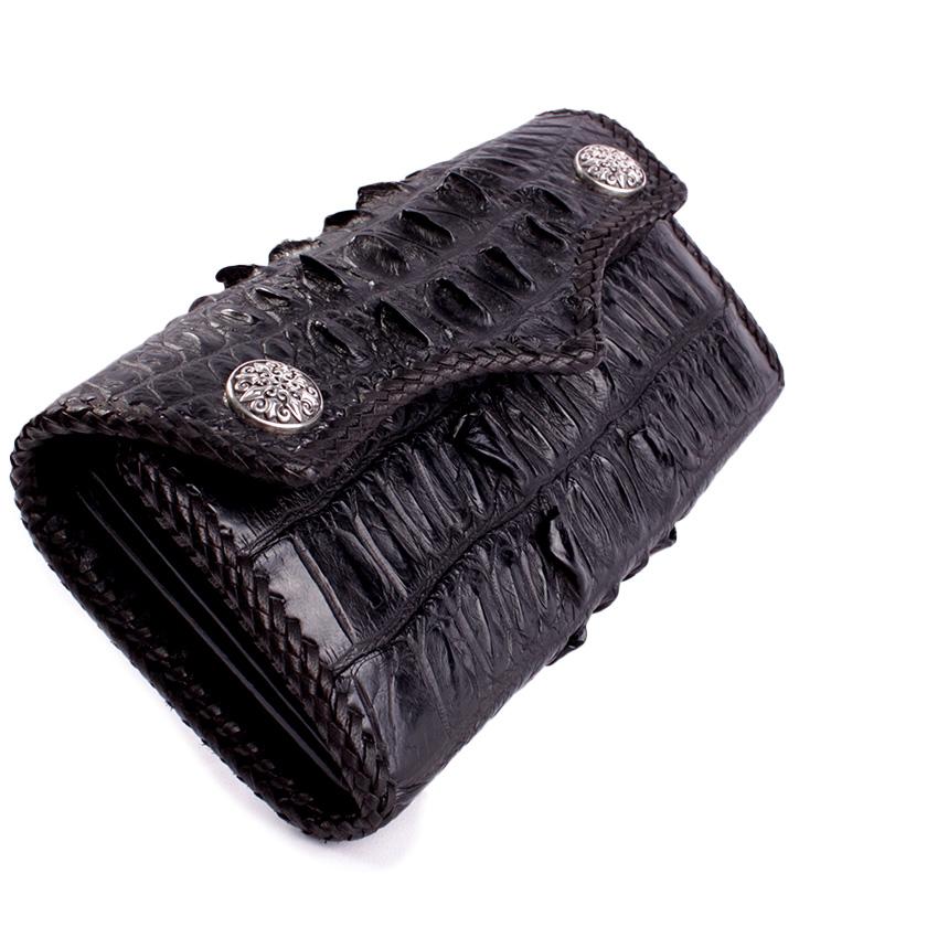 クロコダイル 長財布 背面ホーンバック・ブラック/コンチョトライバルW CLAW |  | 03