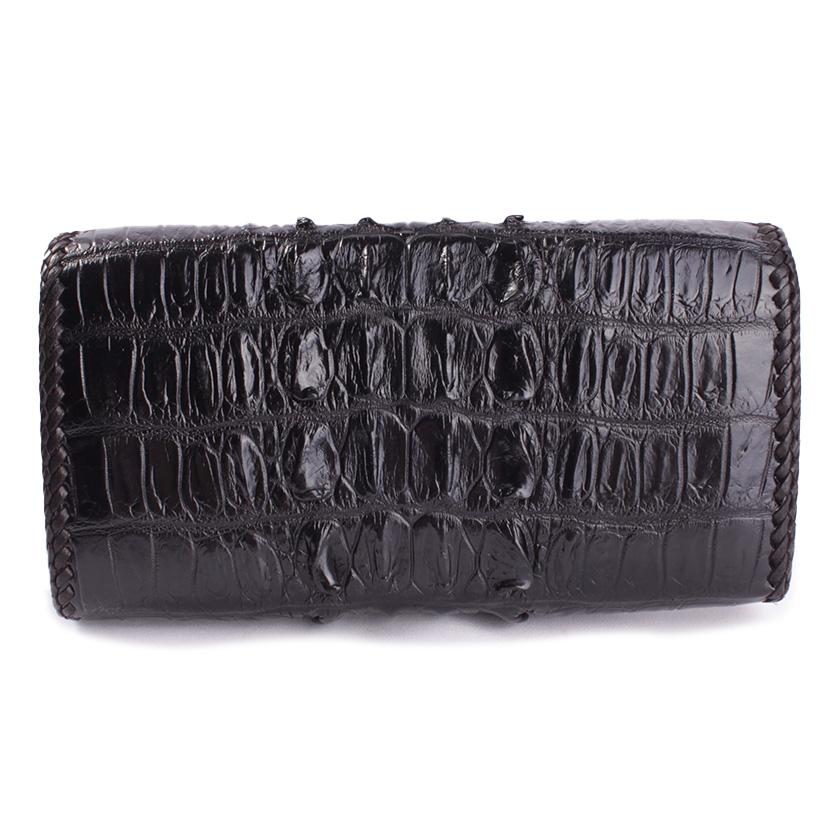 クロコダイル 長財布 背面ホーンバック・ブラック/コンチョリアルスカルW CLAW |  | 02