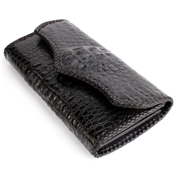 ワニ革カイマン 長財布・クラウンブラック/ジャバラタイプ/カード収納28枚 メンズ |  | 05