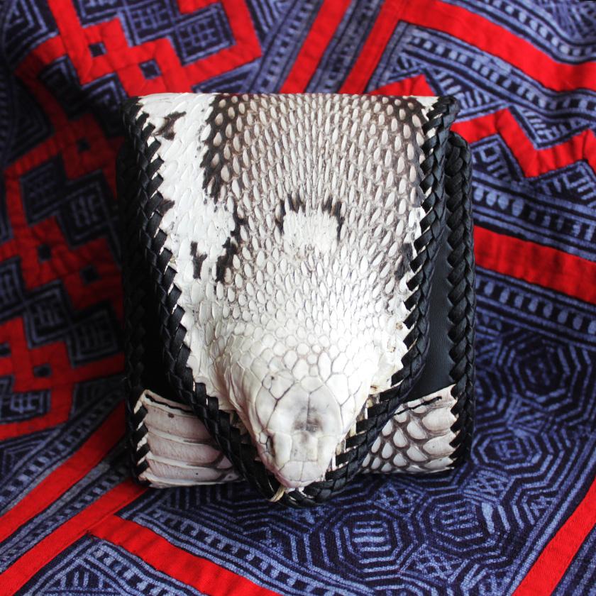 ブラッド・ブラザース 刺馬('73香港) Six coup de foudre シスクードフードル がま口 ミニ 熊革