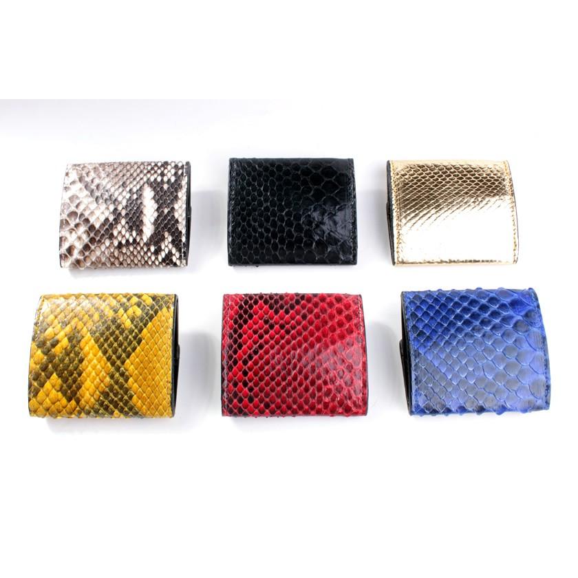 正規品　蛇の皮　本革のパイソンレザー 小銭入れ&カード入れ craft-you_coin-ph002-ntbk