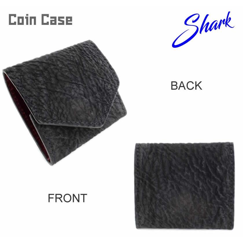 コインケース本革 / シャークレザー・鮫革 ブラック |  | 01