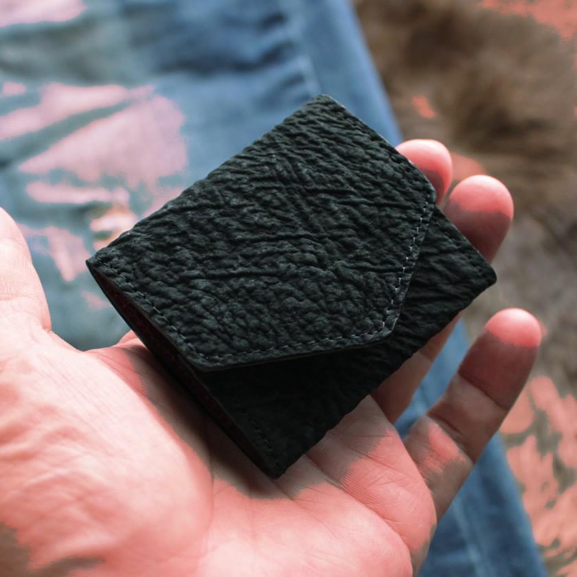 コインケース本革 / シャークレザー・鮫革 ブラック |  | 09