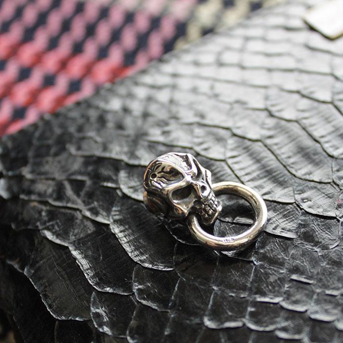 ウォレットチェーン ドロップハンドル /シルバー925/激怒スカル/レザークラフト/バイカーズウォレット |  | 01