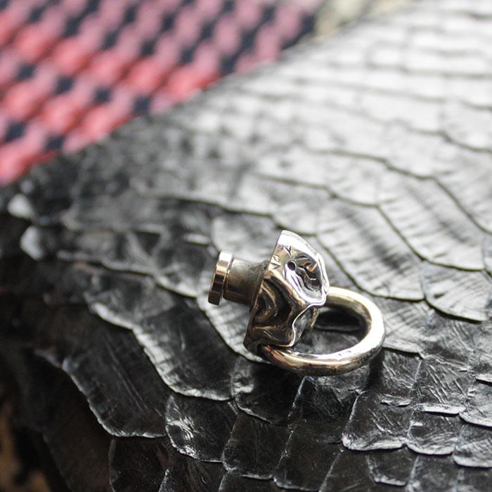 ウォレットチェーン ドロップハンドル /シルバー925/激怒スカル/レザークラフト/バイカーズウォレット |  | 02