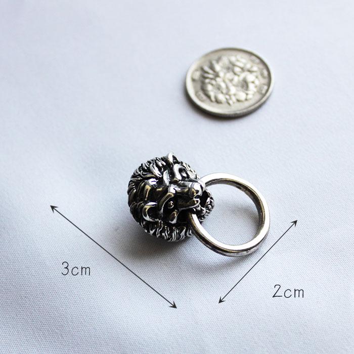 ウォレットチェーン ドロップハンドル /シルバー925/獅子/レザークラフト/バイカーズウォレット |  | 03