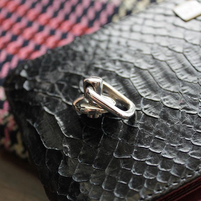 ウォレットチェーン ドロップハンドル /シルバー925/シンプルスクエア/レザークラフト/バイカーズウォレット |  | 02