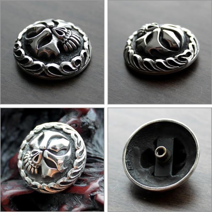 コンチョ ボタン/スカルファイヤー・シルバー925 |  | 02