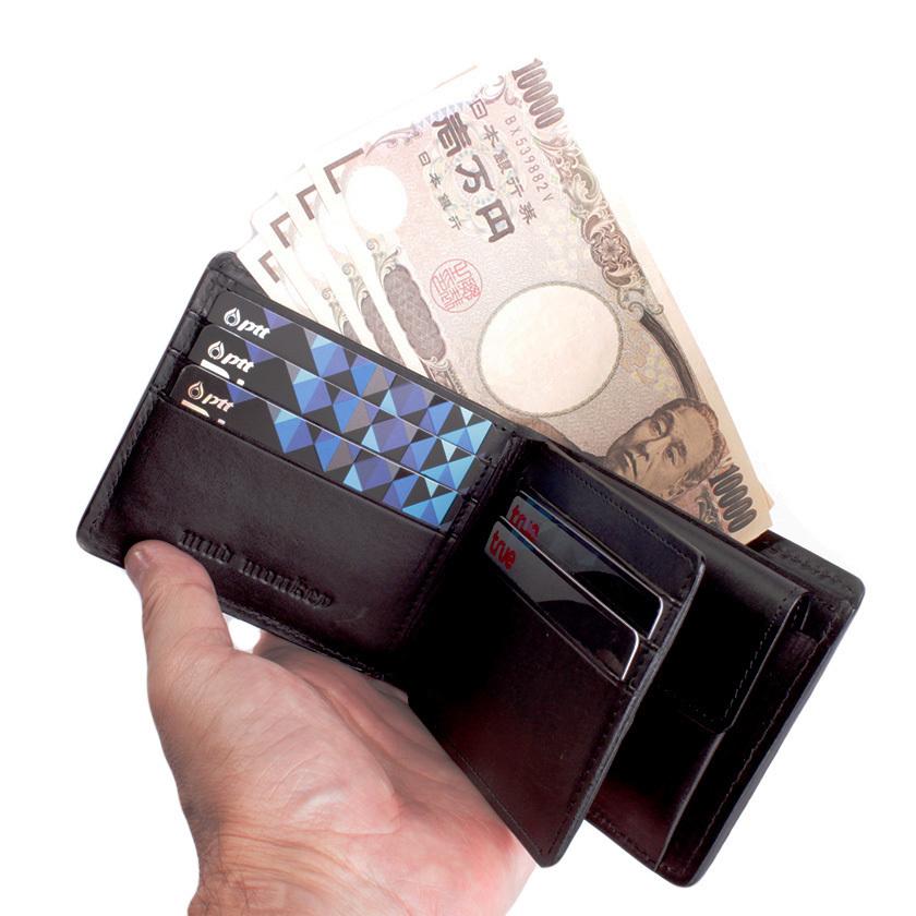 二つ折り財布 / クロコダイル財布 ブラウン /イタリアンレザー ブラック FUSION |  | 07