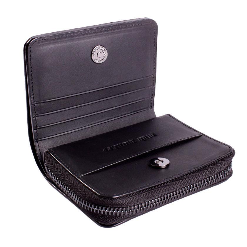 ラウンドファスナー二つ折り財布 / クロコダイル財布 ブラウン