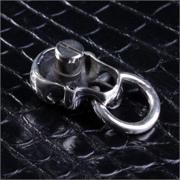 シルバー925ドロップハンドル /スカルジルコニア黒SKULL |  | 01