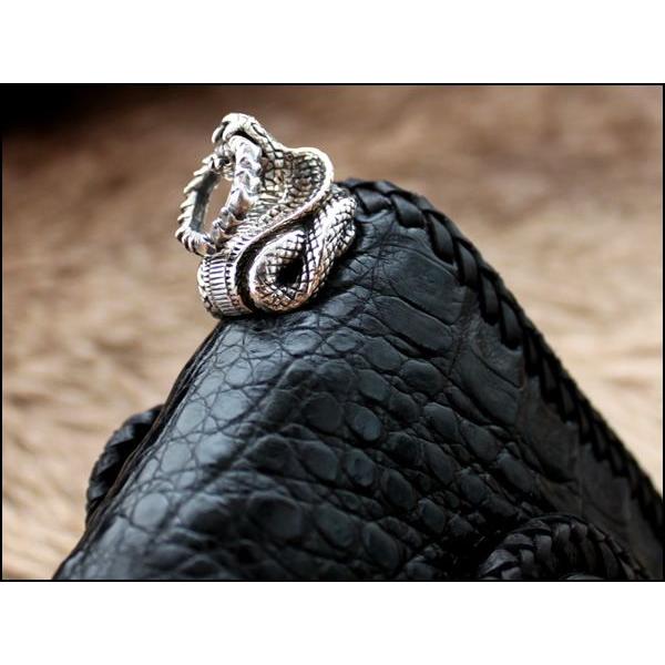 バイカーズウォレットウォレットチェーン  ドロップハンドル/マッドコブラヘッド・シルバー925 |  | 04