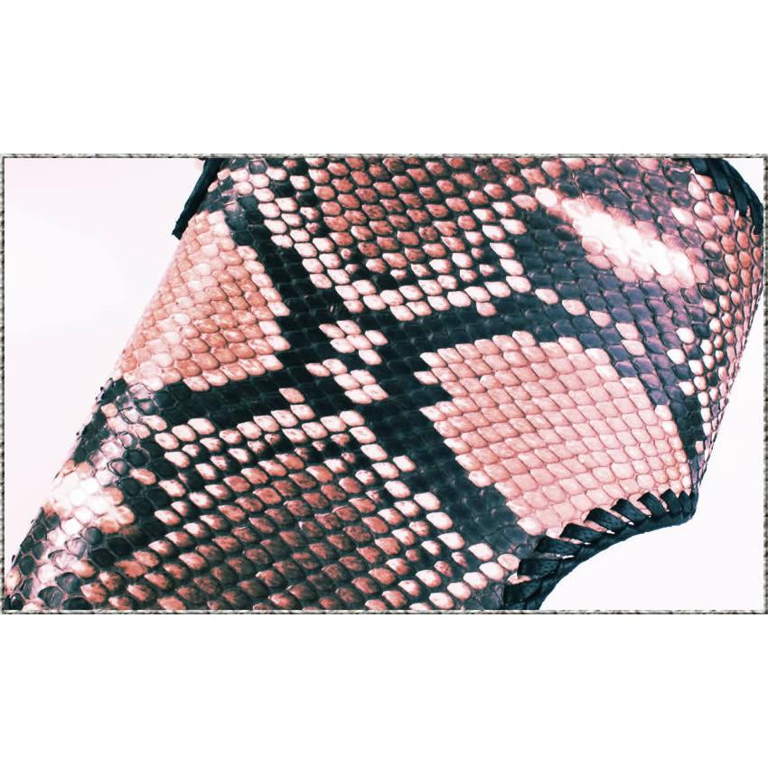 ミドルウォレット 二つ折り財布 パイソンナチュラル/コンチョビンテージコイン/INSIDEサドルBlack バイカーズウォレット |  | 02