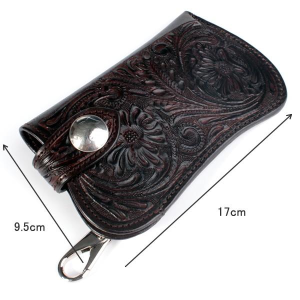 廃盤売り切り/iphoneXSケース カービングレザー茶・ポーチ