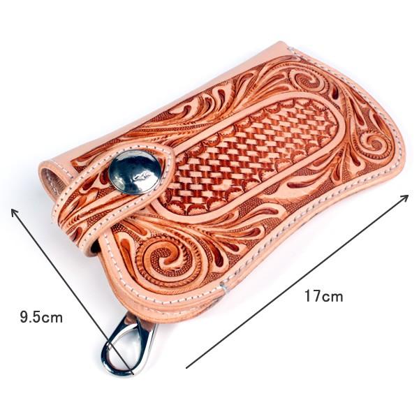 廃盤売り切り/iphoneXS ケース カービングレザーナチュラル・ポーチ/iphone8/iphone7/ギャラクシーs7 対応 |  | 02