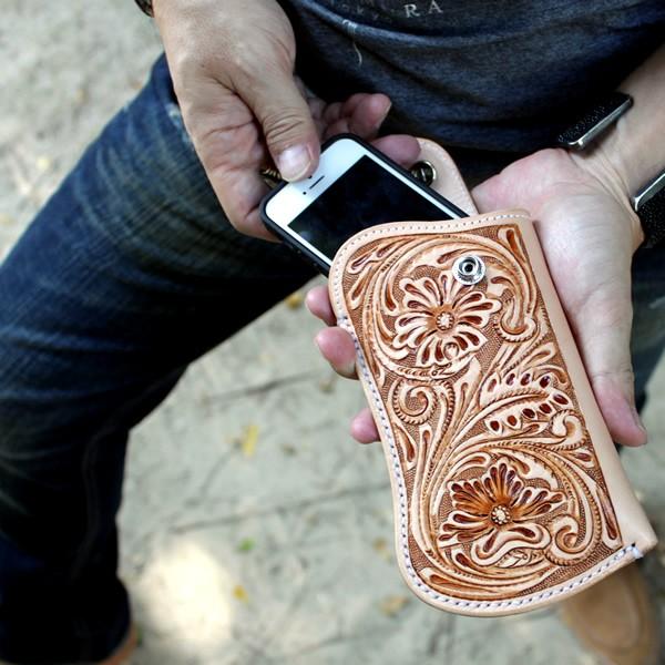 廃盤売り切り/iphoneXS ケース カービングレザーナチュラル・ポーチ/iphone8/iphone7/ギャラクシーs7 対応 |  | 04