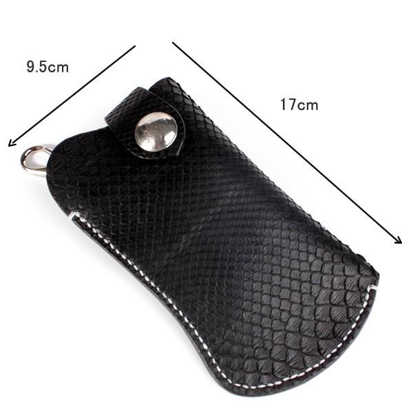 iphoneXSケース パイソンレザー/ブラック・ポーチ/iphone8/iphone7/ギャラクシーs7 対応 |  | 02