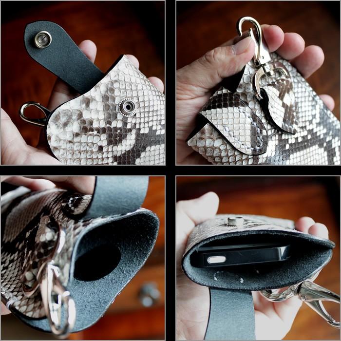 iphoneXSケース パイソンレザー/ナチュラル・ポーチ/iphone8/iphone7/ギャラクシーs7 対応 |  | 04