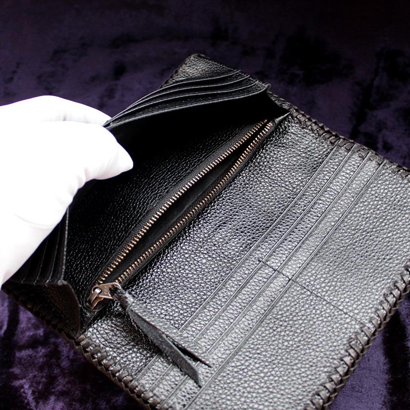 カイマンブラック・ワニ長財布/ブラックレース編み/Safari |  | 07