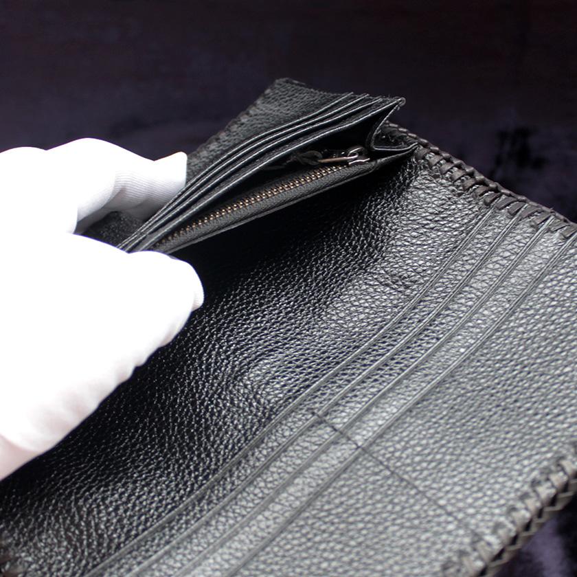 カイマンブラック・ワニ長財布/ブラックレース編み/Safari |  | 09