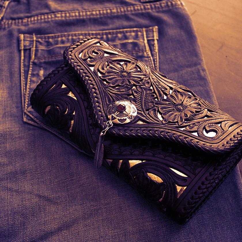 コンチョ ボタン/ネジ式/インディアンズニスタイル/天然ターコイズ・タイガーアイ・珊瑚/フェザーミドル/レザークラフト/コンチョシルバー925 |  | 05